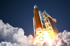 Space Launch System Takes Off