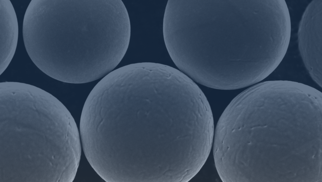 SEM photo of metal particles