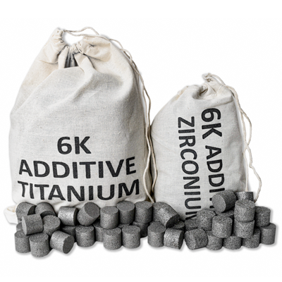 titanium tablets, powder and titanium sponge